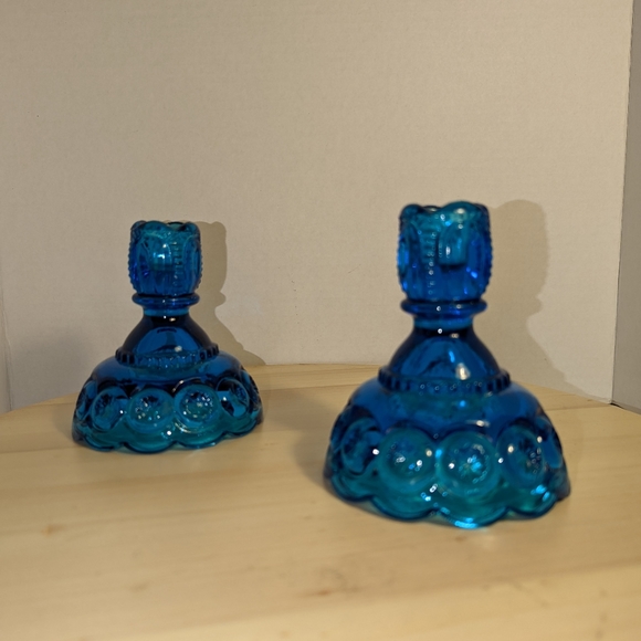 Vintage L E Smith Candle Holders
